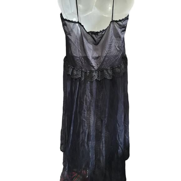 Stroke of Midnight Size M Made in the USA Black Sheer Lingerie - Picture 2 of 6